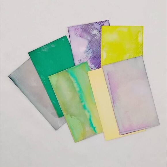 Dyed Paper Variety Pack, Pastel Dyed Paper, Hand Dyed Paper, Junk Journal Supply - Picture 2 of 9
